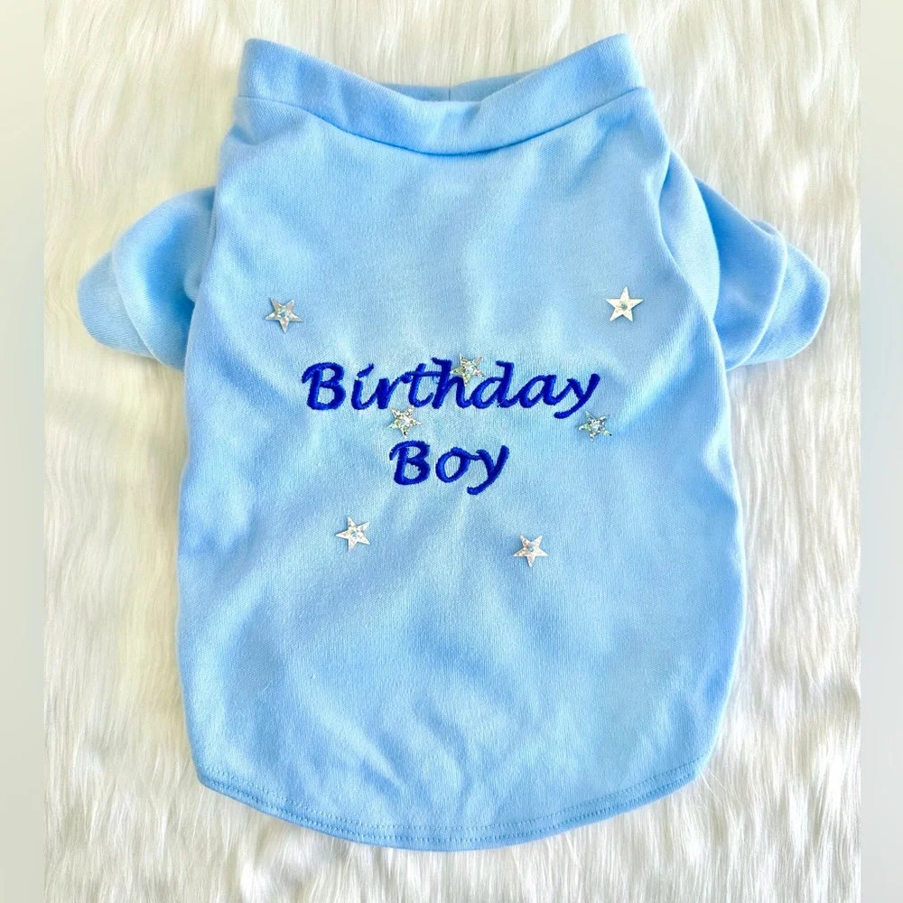 BIRTHDAY BOY PET SHIRT